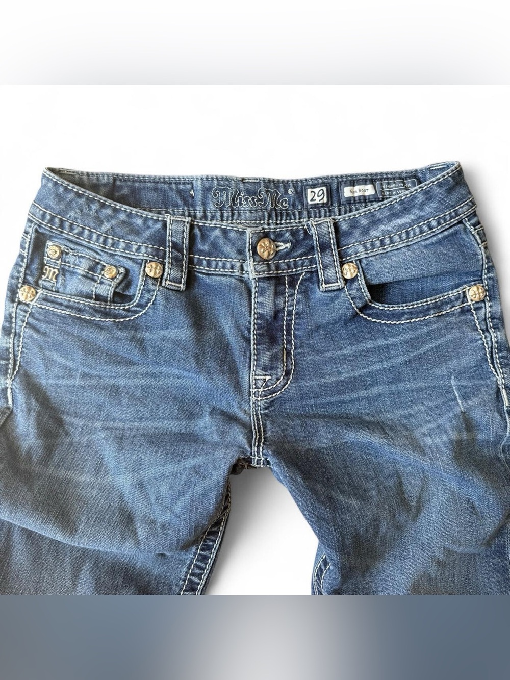 Miss Me low rise embellished bootcut jeans - Picture 3 of 8
